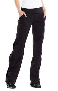 Lucy Black Wide Leg Yoga Pants Small Stretch Pull On Pockets